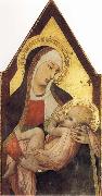 Ambrogio Lorenzetti Nursing Madonna painting